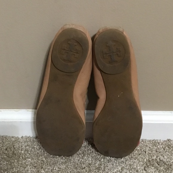 Tory Burch Tan & Pink Flats - Picture 4 of 4